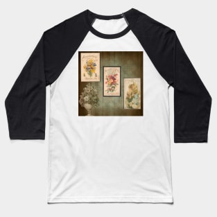 Old Time Flower Still Life Baseball T-Shirt